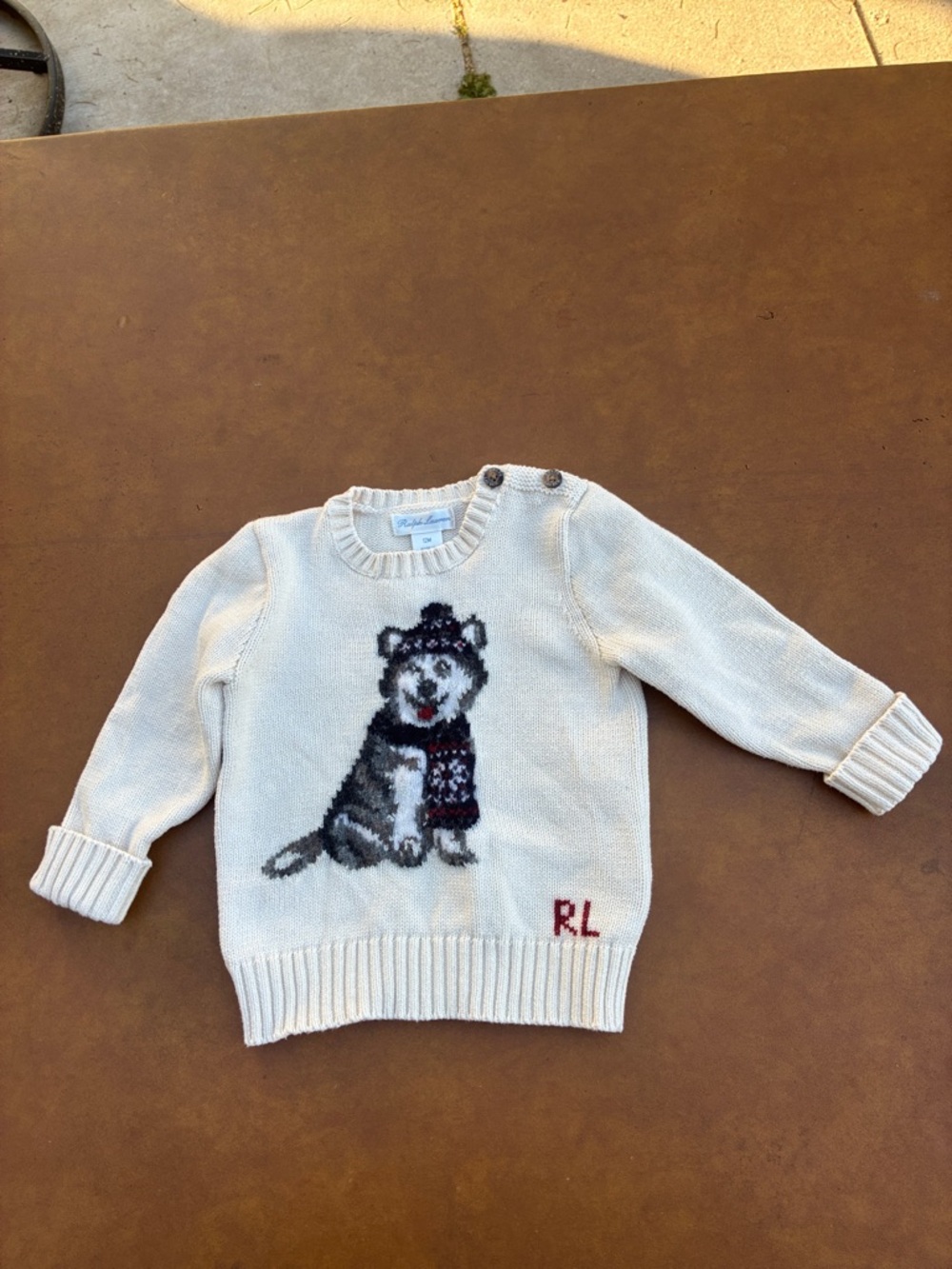 Ralph Lauren Baby Husky RL Sweater 12M